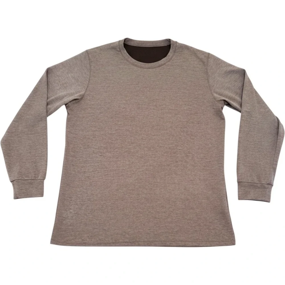 Uniqlo Heattech Ultra Warm Crew Neck Men XL Gray Cold weather Thermal Base Layer